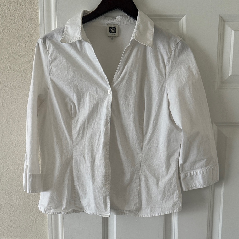 Anne Klein Classic White Blouse